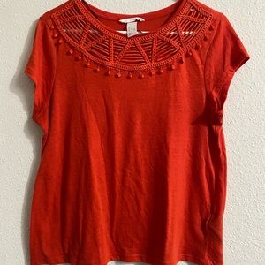Orange top/tee from HM